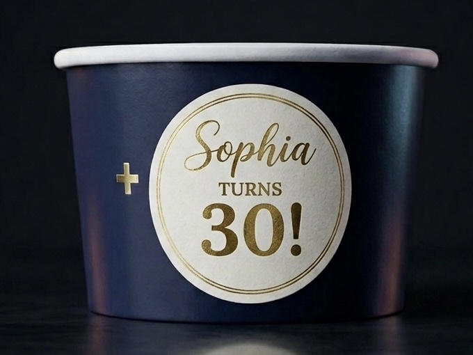 Occasion sticker cup