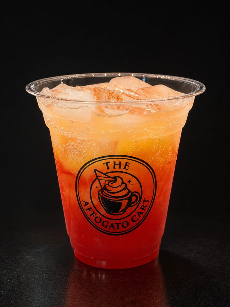 Sunset Italiano — grenadine ombré mocktail